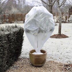 Nature wintervliesafdekhoes Ø48cm x H75cm wit 3 stuks - afbeelding 4