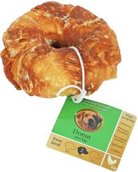NATUURLIJKE SNACK DONUT MET KIP 9CM MET BANDEROL