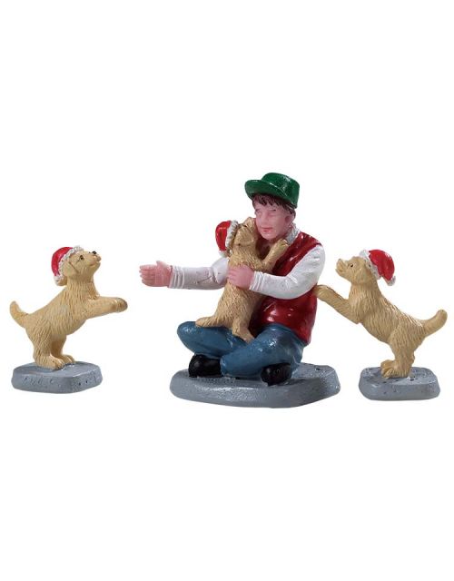 Lemax New Puppies, Set Of 3 - afbeelding 1