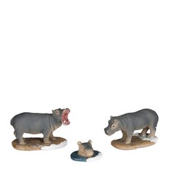 LuVille Hippopotamus Family, 3 stuks