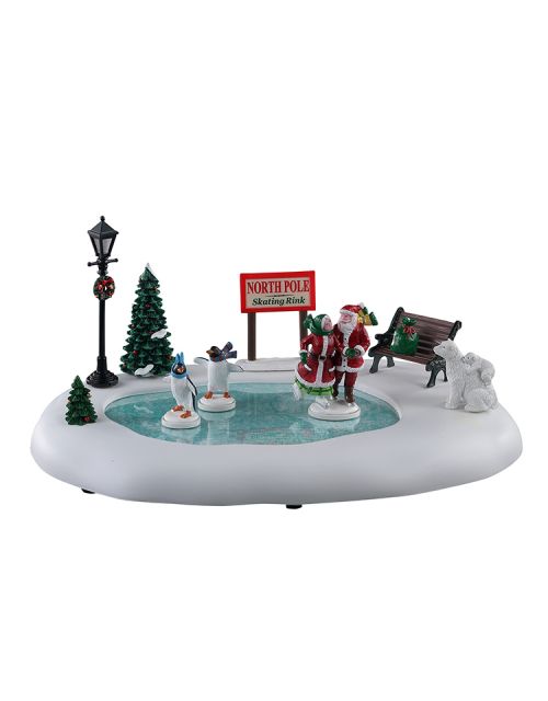 Lemax North Pole Skating Rink,  B/O (4.5V) - afbeelding 1
