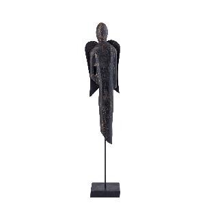 PTMD Noyon Brown mango wood angel statue M