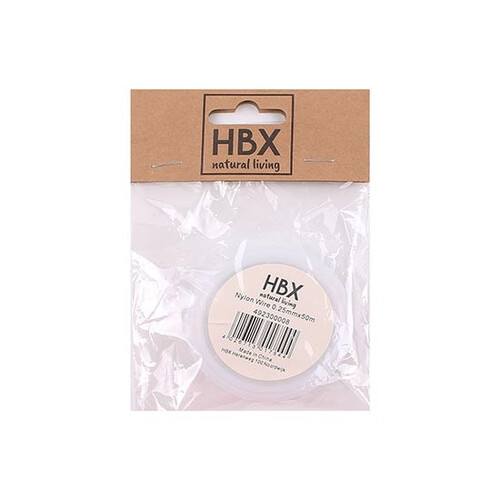 Nylon draad 0.25mmx50m transparant