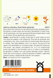 OBZ Lathyrus, Reuk- of siererwt Royal gemengd - afbeelding 2