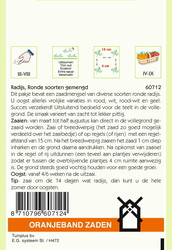 OBZ Radijs Ronde Soorten Gemengd - afbeelding 2