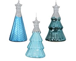 Orn.glas boom d6.7h12.6cm blauw a3