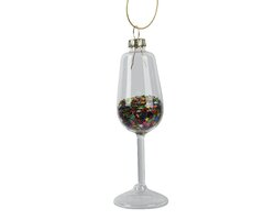 Orn.glas fles l4b4h11.5cm trnsprnt
