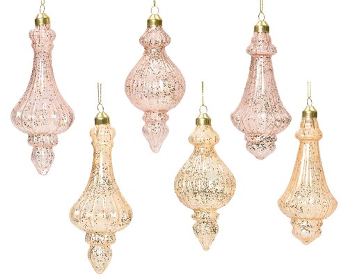 Decoris Ornament glas 6ass