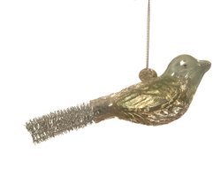 Decoris Ornament Vogel Goud