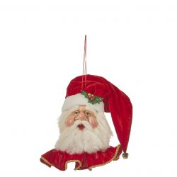 Ornament kerstman rood