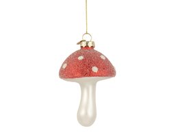 Decoris Paddenstoel glas with beads and dots