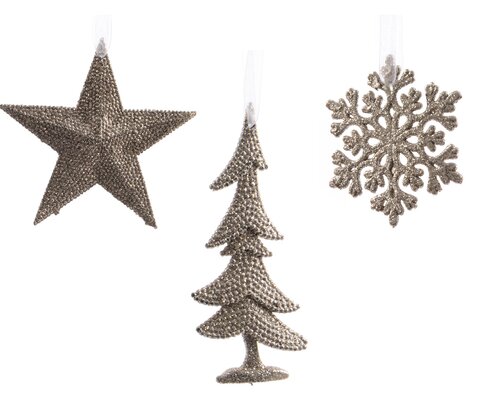Orn.plc glitter champagne a3
