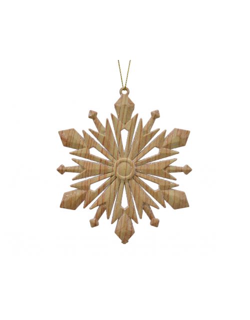 Decoris Sneeuwvlok Plc Houtnerf Dessin Naturel 0.4x10.5x12.5cm