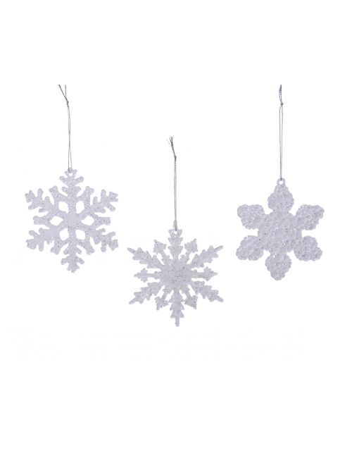 Decoris Sneeuwvlok Plastic Hang 3Ass Transparant 0.45x10x10cm
0.7x10.5x10.5cm
0.5x8x10cm