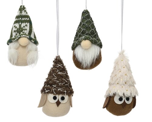Decoris Figuren polyester 4ass
