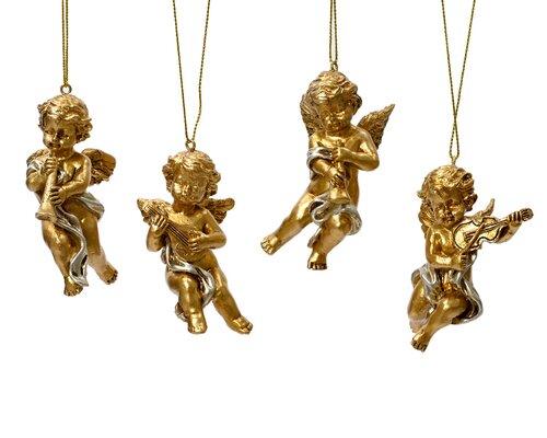 Decoris Engel polyresin 4ass