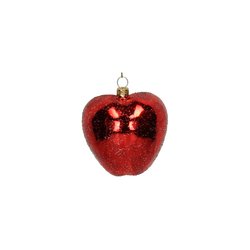 HD Collection Ornament Apple Glass Red 9.6cm - afbeelding 2
