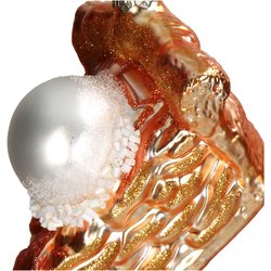 HD Collection Ornament Cake Pie Glass Gold 11cm - afbeelding 3
