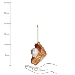 HD Collection Ornament Cake Pie Glass Gold 11cm - afbeelding 5
