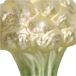 HD Collection Ornament Cauliflower Glass White 9.2cm - afbeelding 3