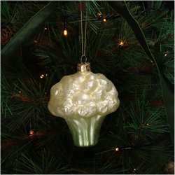 HD Collection Ornament Cauliflower Glass White 9.2cm - afbeelding 4
