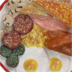 HD Collection Ornament English Breakfast Polyresin Multi 8.9cm - afbeelding 3