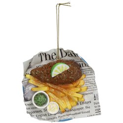 HD Collection Ornament Fish & Chips Polyresin Multi 10.2cm - afbeelding 2