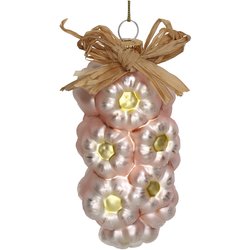 HD Collection Ornament Garlic String Glass Ivory 10.7cm - afbeelding 1