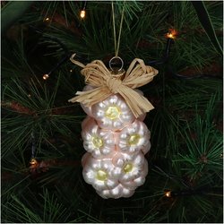 HD Collection Ornament Garlic String Glass Ivory 10.7cm - afbeelding 4