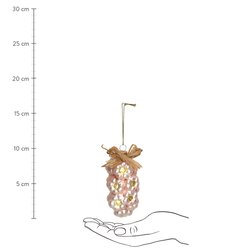 HD Collection Ornament Garlic String Glass Ivory 10.7cm - afbeelding 5