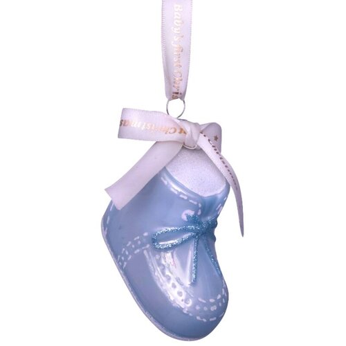 Vondels Baby's Eerst Kerst Schoentje Blauw - afbeelding 1