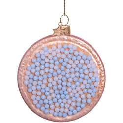 Vondels Baby's Eerste Kerst beschuit met Muisje Blauw - afbeelding 1