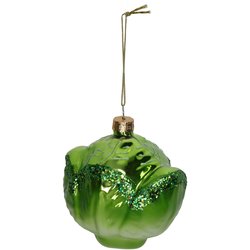 HD Collection Ornament Green Cabbage Glass Green 8.1cm - afbeelding 2