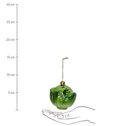 HD Collection Ornament Green Cabbage Glass Green 8.1cm - afbeelding 5