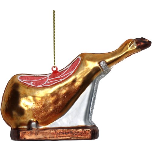 HD Collection Ornament Ham Glass Gold 15.2cm - afbeelding 1