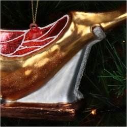 HD Collection Ornament Ham Glass Gold 15.2cm - afbeelding 4
