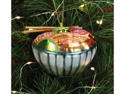 HD Collection Ornament Japanese Seafood Glass Mix 8.9cm - afbeelding 3