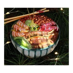 HD Collection Ornament Japanese Seafood Glass Mix 8.9cm - afbeelding 4