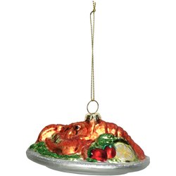 HD Collection Ornament Lobster Dish Glass Multi 11.4cm - afbeelding 2