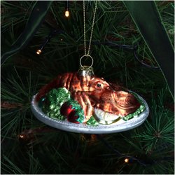 HD Collection Ornament Lobster Dish Glass Multi 11.4cm - afbeelding 4