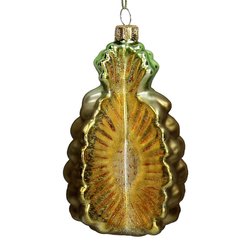 HD Collection Ornament Pineapple Glass Yellow 11.3cm - afbeelding 1