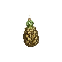 HD Collection Ornament Pineapple Glass Yellow 11.3cm - afbeelding 2
