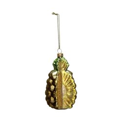 HD Collection Ornament Pineapple Glass Yellow 11.3cm - afbeelding 3