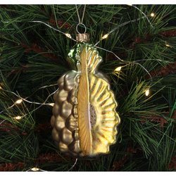 HD Collection Ornament Pineapple Glass Yellow 11.3cm - afbeelding 4