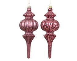 Decoris Ornament polystyreen shiny,matt,mercury glitter 2ass - afbeelding 1