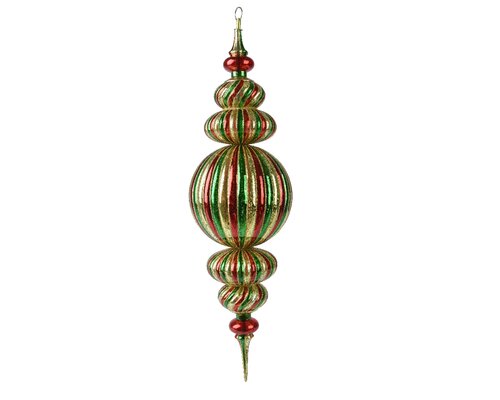 Ornament polystyreen d20h71cm rood