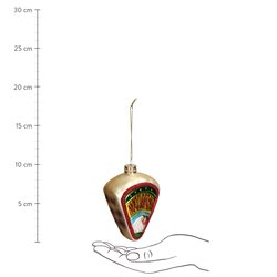HD Collection Ornament Roquefort Glass Multi 10.9cm - afbeelding 6