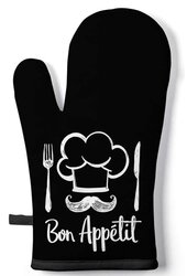Oven mitt Chef black
