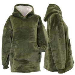 Unique Living  Oversized kids hoodie 75x63cm deep green