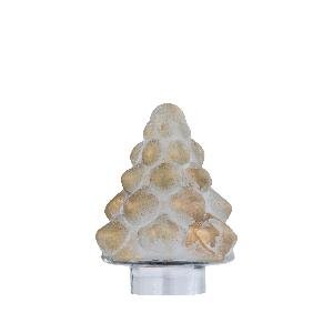 PTMD Ozain Cream glass tree statue matt marble XS